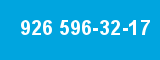 926 596-32-17 926 596-32-17